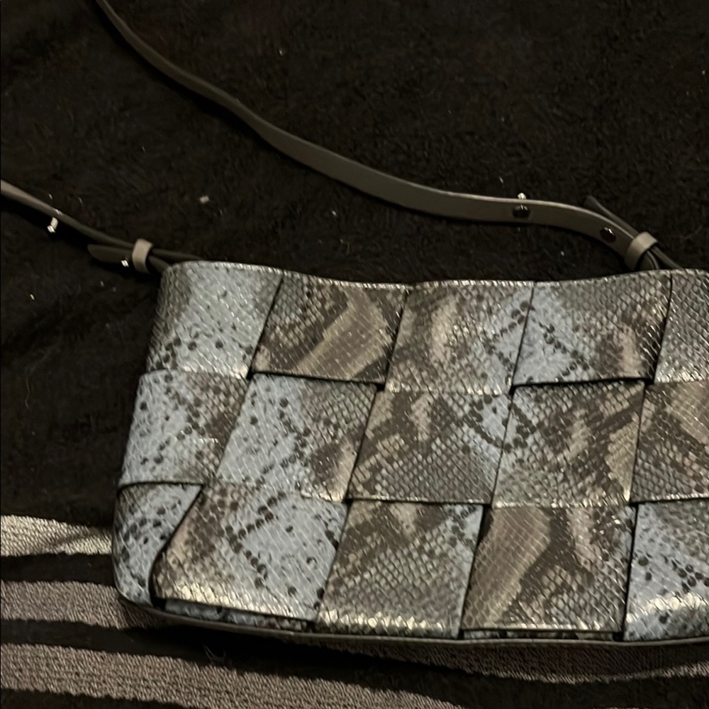 Vince Camuto leather Snakeskin Patterned Crossbody Bag